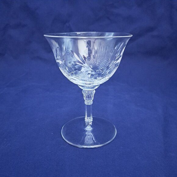 Rock Sharpe RKA5-1 Crystal Champagne Coupe Thistle Design - Picture 1 of 12